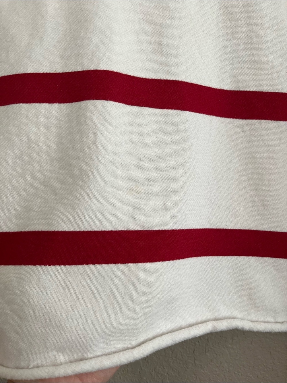 Polo Ralph Lauren Striped Polo USA Graphic Cropped Sweatshirt Medium - Picture 6 of 11